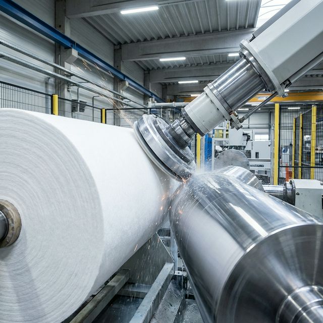 Steel polishing process using non-woven felt